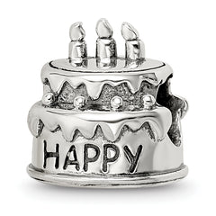 Sterling Silver Reflections Birthday Cake Bead