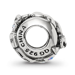 Sterling Silver Reflections Crystals Birthday Collage Bead