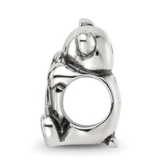 Sterling Silver Reflections Crystals Teddy Bear Bead