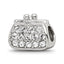 Sterling Silver Reflections Enamel Crystal Purse Bead