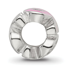 Sterling Silver Reflections Pink Enameled Crystal 16 Bead