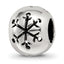 Sterling Silver Reflections Cutout Snowflake Bead