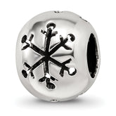 Sterling Silver Reflections Cutout Snowflake Bead