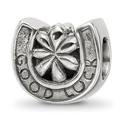 Sterling Silver Reflections Horseshoe Good Luck Bead