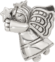 Sterling Silver Reflections Christmas Angel Bead