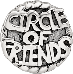 Sterling Silver Reflections Circle of Friends Bead
