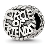 Sterling Silver Reflections Circle of Friends Bead