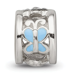 Sterling Silver Reflections Enamel Preciosa Crystal Ladybug Kids Bead