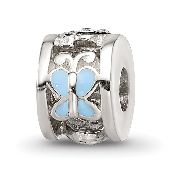 Sterling Silver Reflections Enamel Preciosa Crystal Ladybug Kids Bead