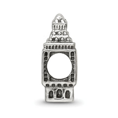 Sterling Silver Reflections Big Ben Clock Bead