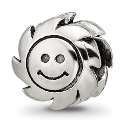 Sterling Silver Reflections Smiling Sun Bead