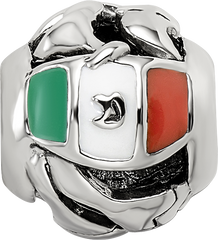 Sterling Silver Reflections Enameled Mexico Theme Bead