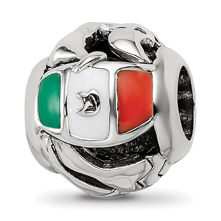 Sterling Silver Reflections Enameled Mexico Theme Bead
