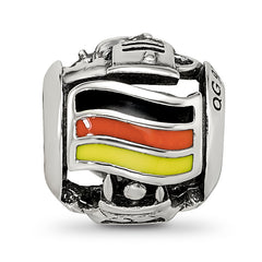 Sterling Silver Reflections Enameled Germany Theme Bead