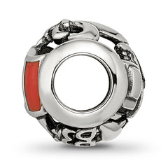 Sterling Silver Reflections Enameled French Theme Bead