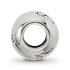 Sterling Silver Reflections Antiqued We Are Family Flower Bead