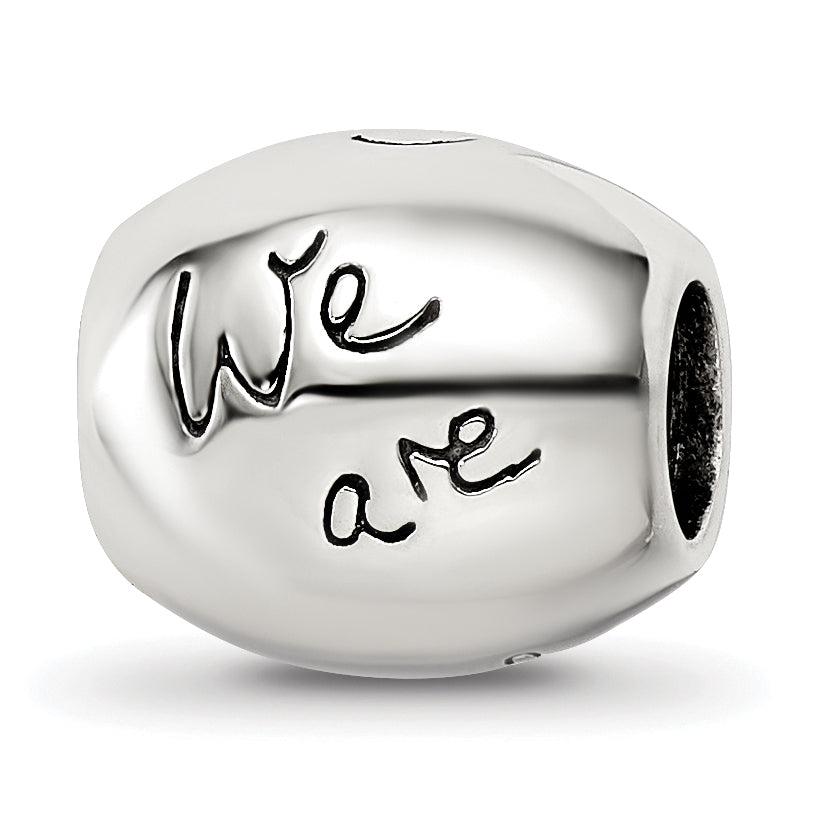 Sterling Silver Reflections Antiqued We Are Family Flower Bead