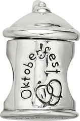 Sterling Silver Reflections Octoberfest Beer Stein Bead