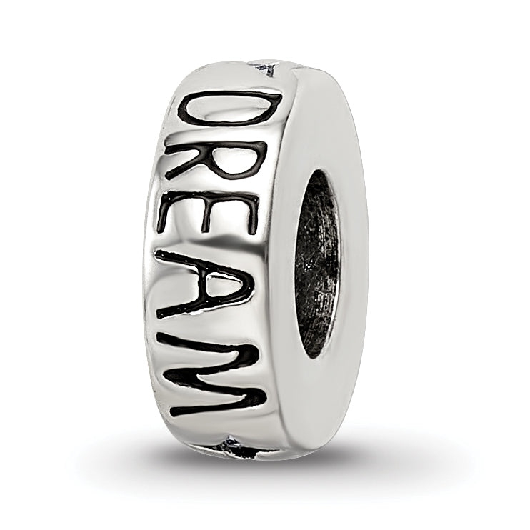 Sterling Silver Reflections Blue Crystal Dream Spacer Bead