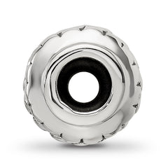 Sterling Silver Reflections Polished Grooved Gripper Bead