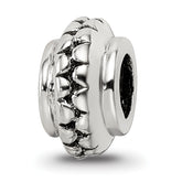 Sterling Silver Reflections Polished Grooved Gripper Bead