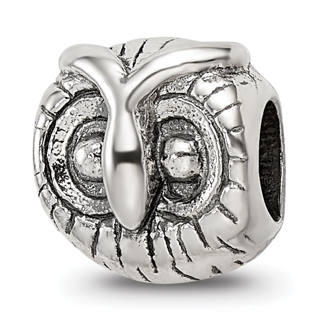 Sterling Silver Reflections Owl Head Bead