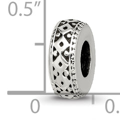 Sterling Silver Reflections Antiqued Bali Gripper Bead