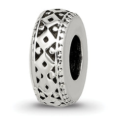 Sterling Silver Reflections Antiqued Bali Gripper Bead