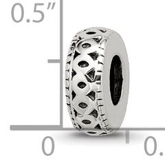 Sterling Silver Reflections Antiqued Bali Gripper Bead