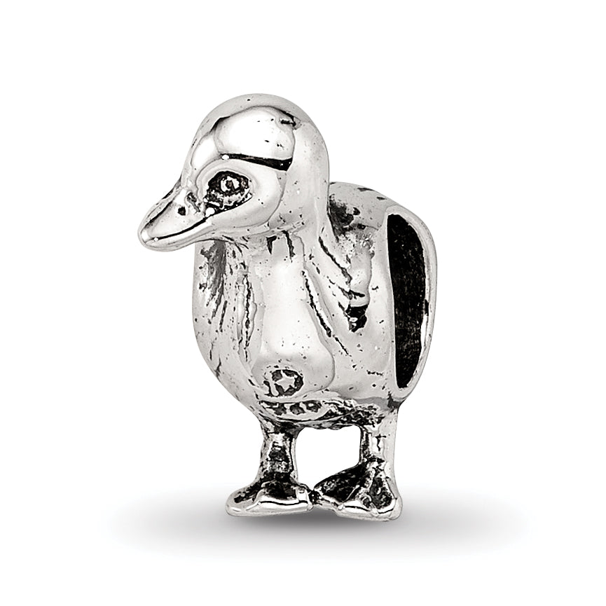 Sterling Silver Reflections Duck Bead