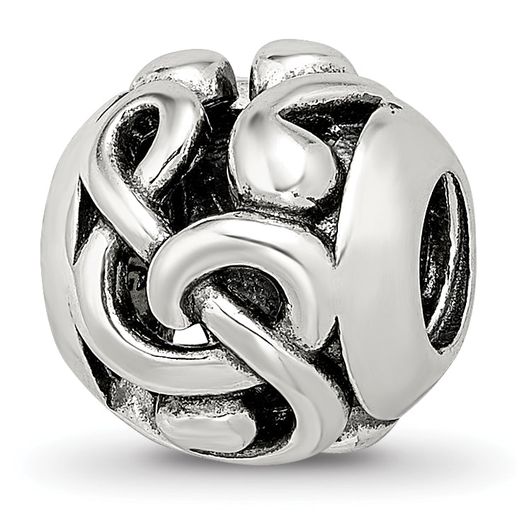 Sterling Silver Reflections Musical Notes Bead