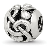 Sterling Silver Reflections Musical Notes Bead