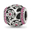 Sterling Silver Reflections Crystal Flowers Bead