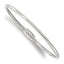 Reflection Beads Sterling Silver Bangle with Silver Clasp Bead