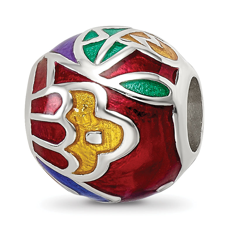 Sterling Silver Reflections City Impressions Mexico Moasic Enamel Bead