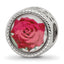 Sterling Silver Reflections Rhodium-plated June Flower Bead