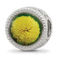 Sterling Silver Reflections Rhodium-plated November Flower Bead