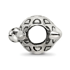 Sterling Silver Reflections Antiqued Turtle Bead