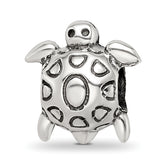 Sterling Silver Reflections Antiqued Turtle Bead