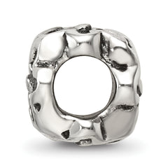 Sterling Silver Reflections Antiqued Flower Kids Bead