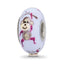 Sterling Silver Reflections Hand Painted Monkey, Purple Glass Bead