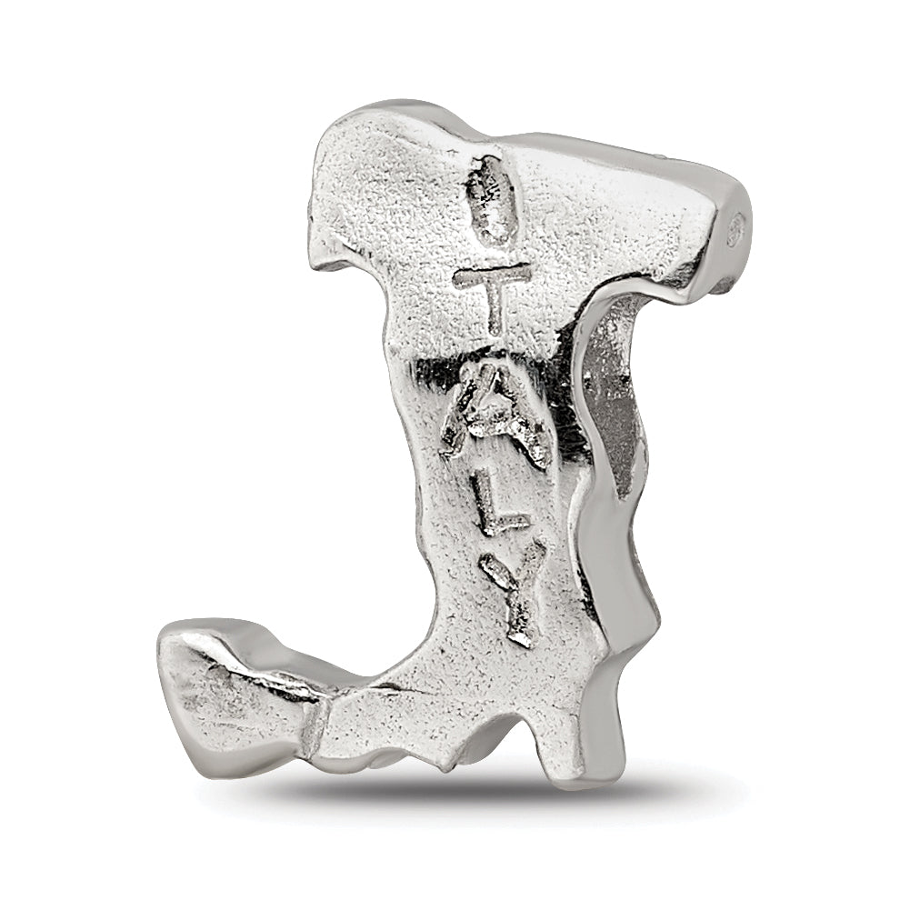 Sterling Silver Reflections Italy Country Shaped Bead