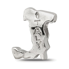 Sterling Silver Reflections Italy Country Shaped Bead