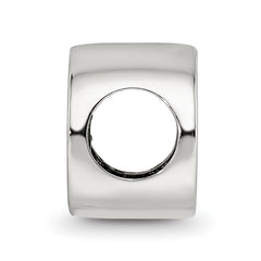 Sterling Silver Reflections Black Enameled Run Bead