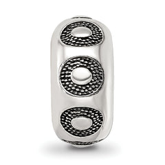 Sterling Silver Reflections Antiqued Circle Pattern Bead
