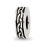 Sterling Silver Reflections Antiqued Small Chain Pattern Bead