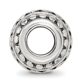 Sterling Silver Reflections Antiqued Large Chain Pattern Bead