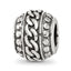 Sterling Silver Reflections Antiqued Large Chain Pattern Bead