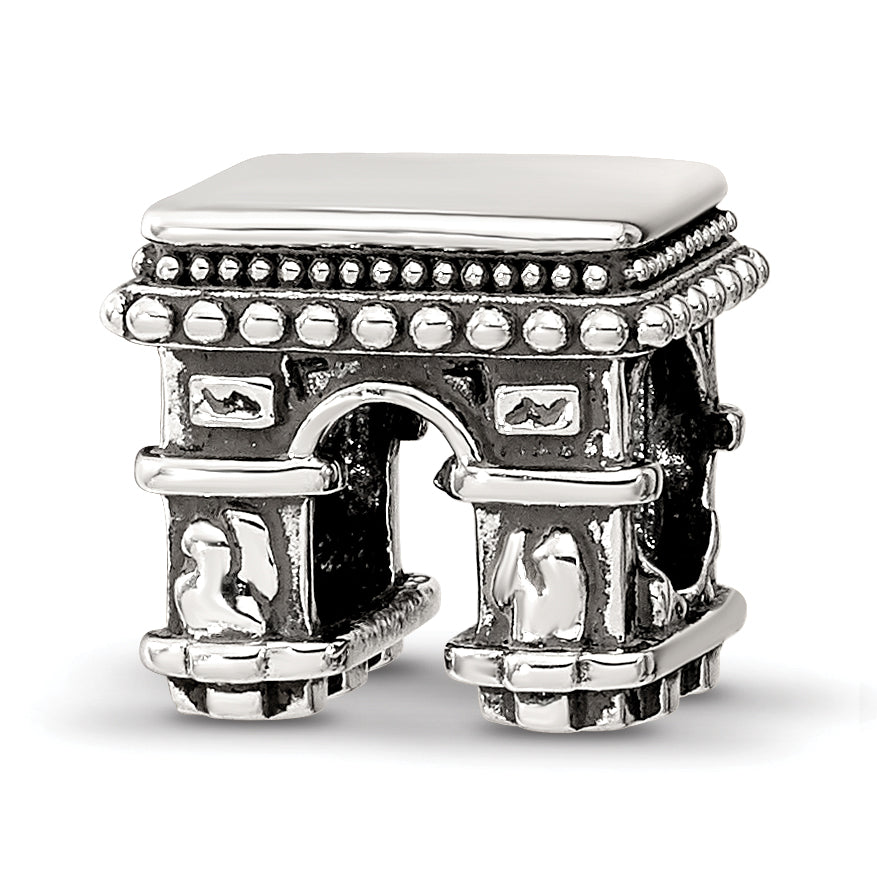 Sterling Silver Reflections Antiqued Arc De Triomphe Bead