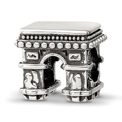 Sterling Silver Reflections Antiqued Arc De Triomphe Bead